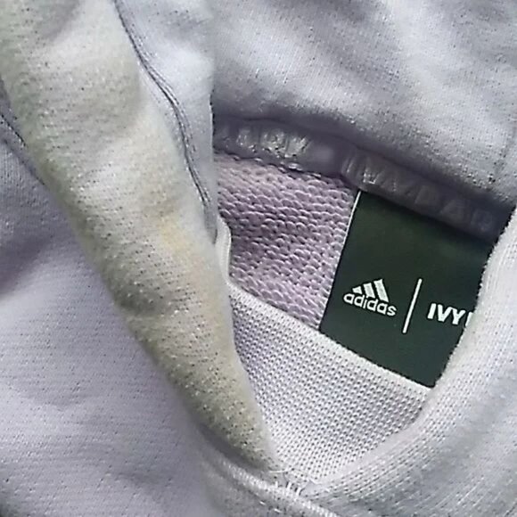 Adidas x Ivy Park Rodeo Pastel Purple Cropped Oversized Hoodie - Picture 10 of 10